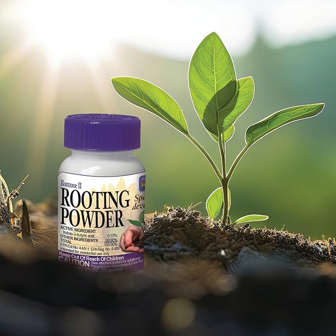Bonide Bontone II Rooting Powder, 1.25 oz Ready-to-Use Dust for Houseplants and Transplants Speeds Root Development (Pack of 2)
