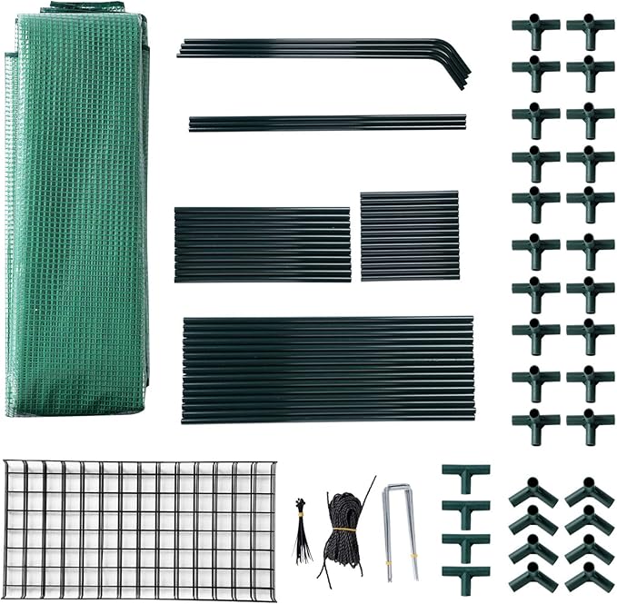 Small Greenhouse for Outdoors,56 x 30 x 76''Mini Walk in Greenhouse, Portable Greenhouse with Roll-up Zipper Entry Door and Anchors for Stability
