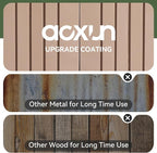 Aoxun 6x10 FT Outdoor Storage Shed Metal Lean to Sheds with Gazebo,Open Firewood Storage,Garden Shed with Lockable Doors,Sloped Roof,Windows, 2 in 1 Large Tool Shed for Patio, Backyard, Lawn