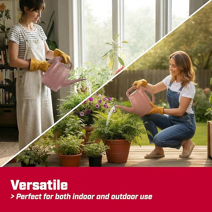 Chapin 48008 Watering Can, Garden, Indoor and Outdoor Plants, Recycled Plastic, Made in USA, 0.5 Gallon, Rose
