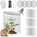 16''H x 11''Dia Plant Protectors from Animals - Full-Protection Anti-Rust Plant Cages with Covers for Outdoor Plants, Wire Garden Cloches for Plants Strawberry Keeping Chicken Rabbits Out, 4 Sets