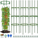 Garden Trellis, New Widened 3 Pack Tomato Cage For Garden, Up To 57'' Heavy-Duty Plant Support Tomato Trellis, Adjustable Height Tomato Stakes,Climbing Vines Flowers Stands Cucumber Trellis Plant Cage