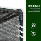Outsunny 8' x 4' x 6' Crop Cage, Plant Protection Tent with Zippered Doors for Vegetable Garden, Backyard, Black