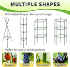TCBWFY 6-Pack 63-Inch Adjustable Tomato Cages, Heavy-Duty Metal Plant Support Trellis for Garden and Pots, DIY Tomato Stakes, Height Adjustable 16 to 378 Inches