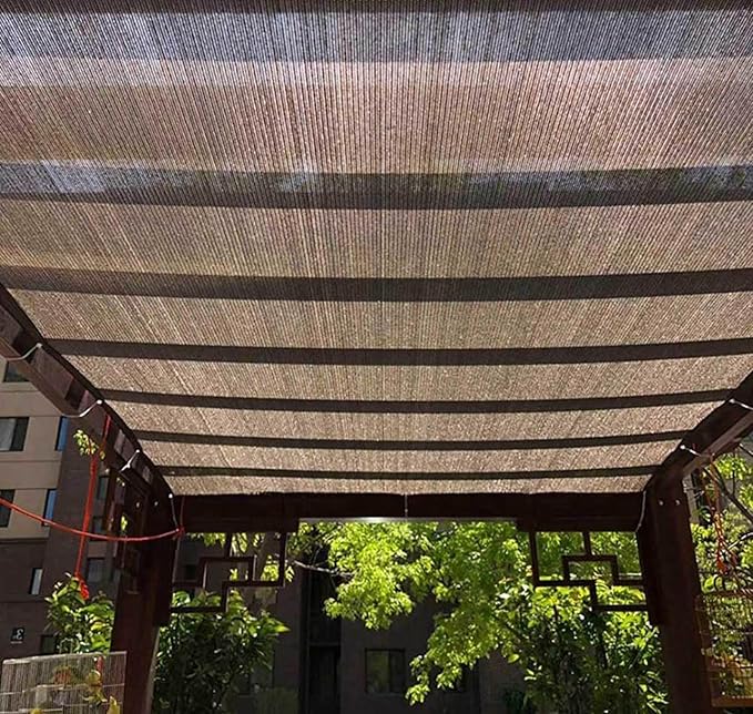 Sunshade Canopy for Garden Pergola Shade Cover 3X4m Breathable Mesh Shade Sail, Privacy Netting Outdoor Shade Shade Netting for Plants, Greenhouses, Patios,black-3x4m