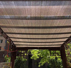 Sunshade Canopy for Garden Pergola Shade Cover 3X4m Breathable Mesh Shade Sail, Privacy Netting Outdoor Shade Shade Netting for Plants, Greenhouses, Patios,black-3x4m