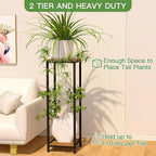 Lilybud--lily Plant Stand Indoor, 41'' Extra Tall Wood Plant Stands Heavy Duty Pedestal Stand for Indoor Outdoor, Modern Corner Flower Stand for Patio, Living Room, Balcony