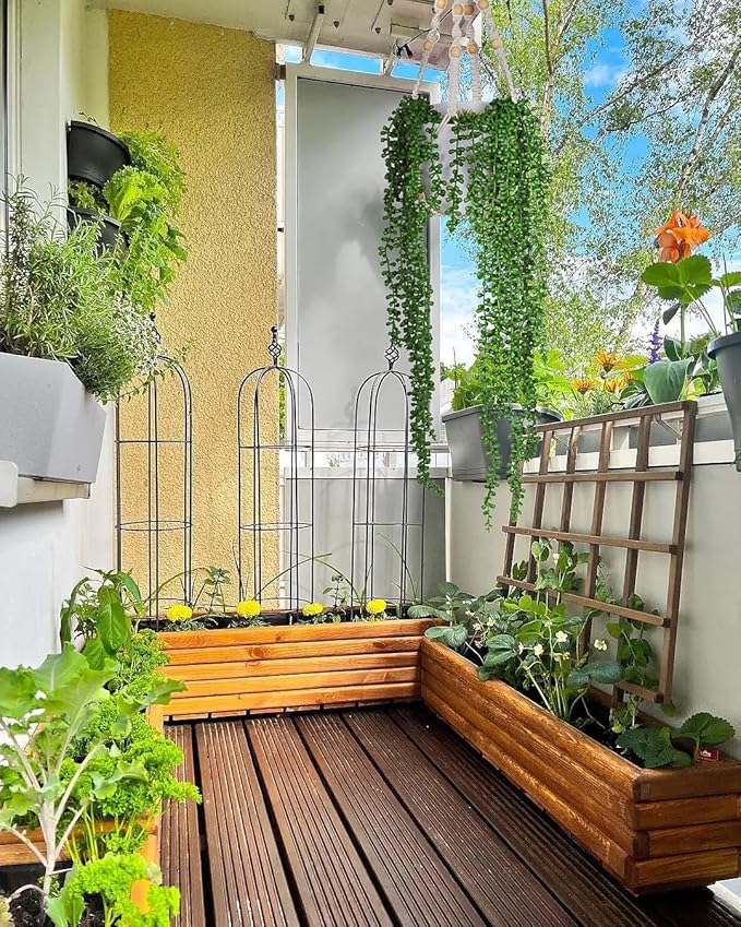 RECUTMS Artificial Succulents Hanging Plants 3pcs Fake Hanging Plants String of Pearls Faux Greenery Wall Plant Spring Summer Indoor Outdoor Home Garden Bookshelf Office Wedding Graduation Party Decor