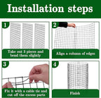 Adnee 10 Packs Wire Plant Protector from Animals - 20" H X 12" D Metal Mesh Plant Cage Covers - Sturdy Garden Bunny Barricades Chicken Wire Cloche for Plants Shrubs Vegetables Flowers