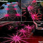 DenicMic Solar Lights Outdoor 10 Pack Waterproof Pink LED Stainless Steel Stake Outside Lights for Yard Pathway Garden Driveway Walkway Landscape Path Lighting Mothers Day Gifts for Mom