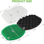 Pond Filter For Ponds Maintenance Kit For Aquagarden Inpond 5 In 1 600 Gallon Pond Pump - Foam Filters & Polymer Wool Pads 3-Stage Filtration, Fish Pond Filter Pads For Outdoor Ponds (Fit 600/900)