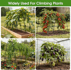 Cucumber Trellis for Raised Bed,U-Shape Garden Trellis for Climbing Plants Outdoor, Metal Arch Vegetables Trellis, Plant Support for Vine (Black, 63" Lx21.6 Wx47.2 H-Large)