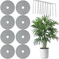 10Pcs Flower Pot Soil Guard, 11.8 Inch Plant Pot Protector from Cats, Cuttable Flowerpot Soilcover Protectors, for Gardening Flower from Animals Keep Cats Squirrels Out of Pots (s1)