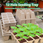 240 Cells Seed Starter Tray, 20 Pack Biodegradable Peat Pots with 200 Labels, Plant Starter Kit for Seedlings