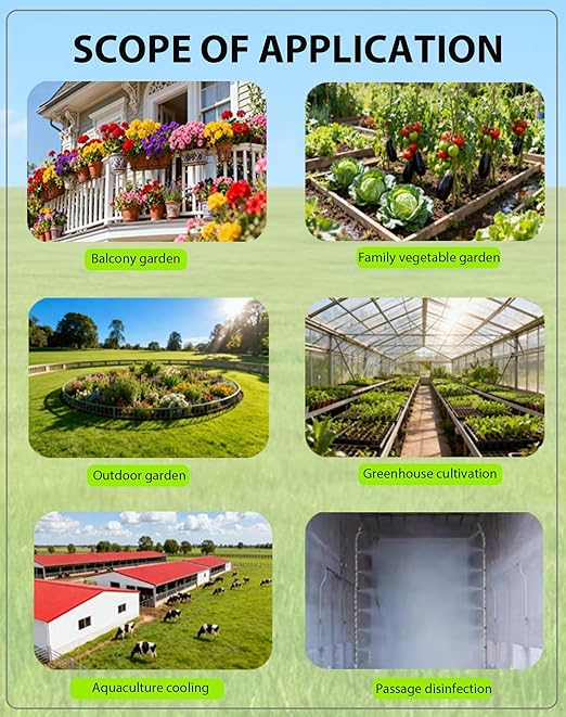 Drip Irrigation System,Automatic Garden Watering System,360° Adjustable Spray Sprinkler Kit, Easy Installation No Tools, Fine Mist Watering forGarden,Patio,Potted Plants,Courtyard Watering System