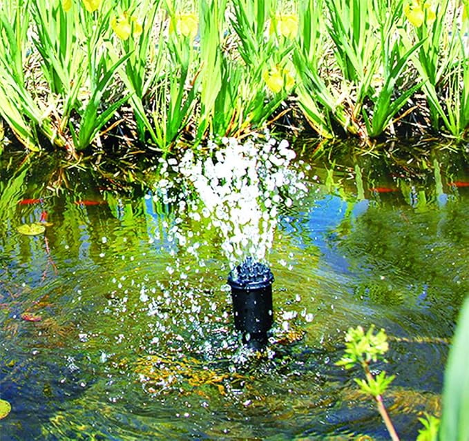 All in One Nozzle Kit for Pond Pumps - Included Extension Tubes - Ideal for Small Outdoor/Indoor Ponds, Water Gardens, Koi Ponds, Fountains, and Other Water Statuaries