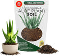 Professional Aloe Plant Soil Mix Large 2.2 Quarts Ready to Use, Premium Potting Soil for Aloe Vera Cactus Succulent Plants, Fast Draining Blend Pinebark Peat Course Sand Indoor Made in USA