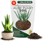 Professional Aloe Plant Soil Mix Large 2.2 Quarts Ready to Use, Premium Potting Soil for Aloe Vera Cactus Succulent Plants, Fast Draining Blend Pinebark Peat Course Sand Indoor Made in USA