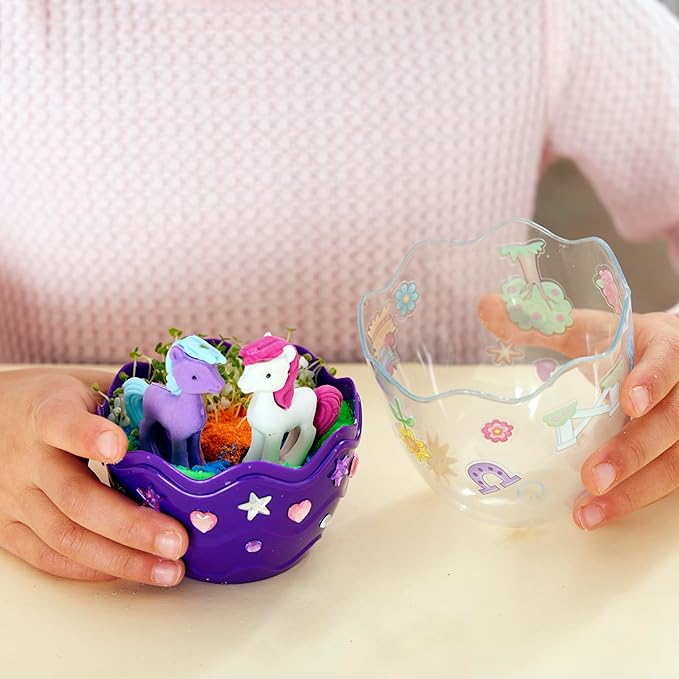 Creativity for Kids Mini Garden: Pony Terrarium Kit - Horse Gifts for Girls | Crafts for Kids and Girl Toys | Spring Crafts | Birthday Gift Ideas (Ages 6+)