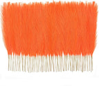 50PCS Light Orange Pampas Grass Decor, 17" Fluffy Small Pampas Grass for Vase Filler, Home Wedding Wall Table Party Decoration