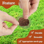 50 Plant Pots Hole Mesh Pad - MAQIHAN Flower Pot Mesh Mat Terrarium Potting Eye Mesh Mats Pot Substrate Barrier 2 Inch Net Bonsai Gardening Grid Ceramic Drainage Hole Mesh Screen Prevent Soil Leaking