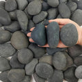 FANTIAN 5 lbs Black Stones Pebbles for Planters, 2-3 Inch Natural Decorative Black River Rocks for Outdoor Landscaping, Aquarium, Garden, Walkways, Fountain and Painting Rocks