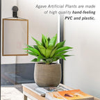 Artificial Plant Artificial Agave Plants,2PCS Faux Plants for Outdoors Artificial Plant Outdoor Large UV Resistant Fake Agave Planters for Indoor and Outdoor Decorating Outdoors Plants 22"