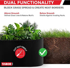 TABOR TOOLS 60 Ft Terrace Board, 5 Inch High, 0.04" Inch Thin, Landscape Edging Coil, Grass Barrier, Bender Board, Garden Liner, ES24. (Black)