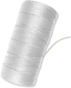 Bright White Twine String - #18 Strong Nylon String - 1000 Ft Length - White String for Gardening, Nylon Twine for Plants