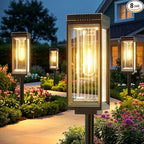 ELECLINK Solar Pathway Lights Outdoor, 8 Pack Upgraded Solar Lights Outdoor Waterproof, Bright Up to 15 Hrs Auto On/Off Garden Light for Yard Patio Lawn Path Walkway Driveway Outside Decor