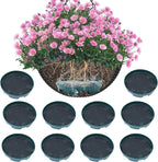10 Set Invisble Hanging Basket Insert 5.1”Hang Basket Drip Pan Invisble Self Watering Planter Insert Plant Saucers Tray Plastic Water Catcher Tray Plant Auto Watering Devices For Hanging Basket