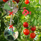 150PCS Plant Training Clips,90 Degrees Bud Trainer Clips Low Stress Training Clips Plant Stem Support Bud Bender for Flowers, Vegetables, Plant Gardening - Red and Green