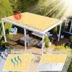 Shade&Beyond Customized Size 14' X 22' Shade Cloth with Grommets, 90% UV Protection UV Protection Mesh Tarp Sun Screens for Patio GN01, Sand