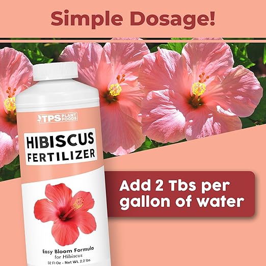 Hibiscus Fertilizer – Liquid Plant Food for More Blooms, Vibrant Color & Healthy Tropical Growth, 32 oz