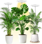 yadoker Plant Grow Light,LED Growing Light Full Spectrum for Indoor Plants,Aluminum Black Plant Lights,Height Adjustable, Automatic Timer, 5V Low Safe Voltage