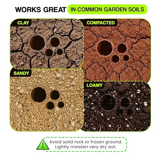 4pk Auger Drill Bit for Planting with Gloves - Heavy Duty Garden Spiral and Bulb Planter Tool for Digging Holes - Compatible with 3/8 Inch Hex Drive (1.6 x 8.6 + 3 x 12 + 2 x 14.5 + 2.6 x 16.5 Inch)