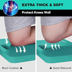 WORKPRO Extra Thick Kneeling Pad, Soft NBR Foam Cushioning for Knee, Large Foam Kneeler Mat for Gardening, Bathing Baby, Exercise, Workout Supplies, 17.5 x 11 x 1.5 in, Robin's egg Blue
