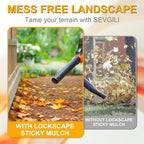 5 Gallon Mulch Glue for Landscaping, SEVGILI Rock Glue & Gravel Binder, Pet Safe & Plant Safe, Non-Toxic Ready-to-Use Gravel Lockdown, 100% Permeable & Fast-Dry Strong Pea Gravel Stabilizer
