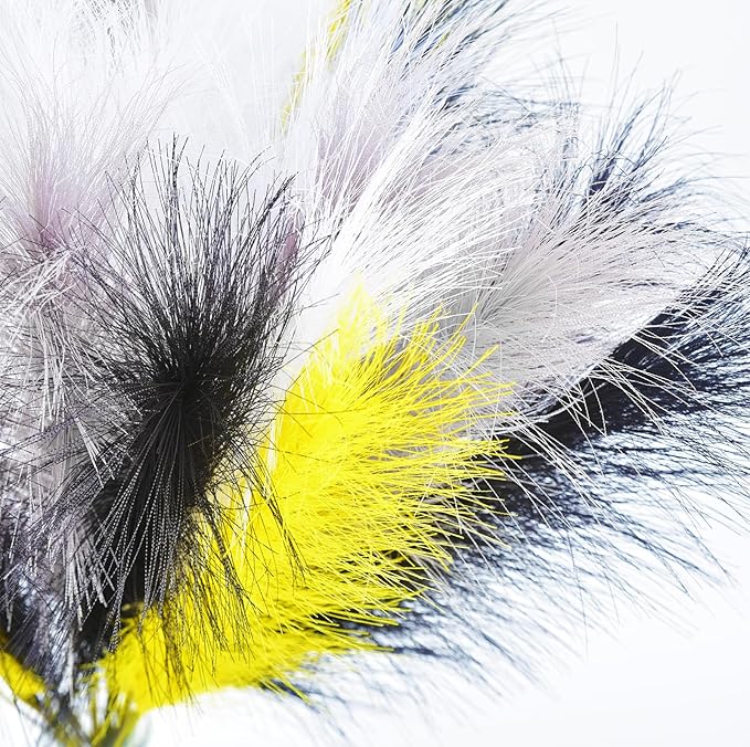 LSKYTOP Yellow Pampas Grass Decor,23Inch 16pcs Faux Pampas Grass Bouquets Artificial Pampas Fake Pampas Flower for Home Living Room Bedroom Vase Decor