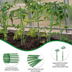 Extendable Plant Stakes, Length Scalable from 17.5IN to 30.1IN Plant Support Stake, Orchid Sticks with Clips for Indoor Outdoor,Garden Stakes for Plant,Tomato,Vegetables,Monstera,Vine - 7Pack