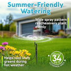 HIRALIY 360° Micro-Spray Garden Irrigation System 50FT, New Garden Watering System, Saving Water Automatic Irrigation Equipment for Patio Lawn