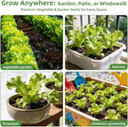 【Seed Vault】 Heirloom Vegetable Seeds Planting Kit - 15,000+ Non-GMO Seeds for Hydroponic, Indoor & Outdoor Gardening | Includes Tomato, Cucumber, Carrot Seeds & Survival Backpack Emergency Gear