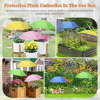 Tryly Plant Umbrellas for Outdoor Plants, Garden Umbrella Shade for Potted Plants and Garden Beds, Provide Shade to ‌Defend Plants From Blazing Sun