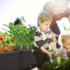 Raised Garden Beds Planters for Outdoor Plants Box Plastic Elevated Garden Bed Kit for Vegetables Flowers Herbs in Backyard Patio Balcony