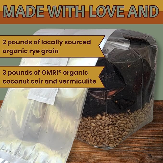 5 lb All-in-One Mushroom Grow Bag - 1 Pack