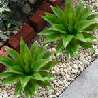 Artificial Agave Plants,Large UV Resistant Fake Agave Planters for Indoor and Outdoor Decorating Artificial Plants for Outdoors Fake Plants (2Pack, 18"