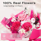 Vrioca Flowers for Delivery, Preserved Flowers Bouquets, Birthday Gifts for Women Mom
