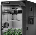 AC Infinity AI Grow System 3x3, 3-Plant Kit w/Self-Learning AI Controller, Dynamic Airflow & LM301H LED Lighting Control, 2000D Mylar Tent w/Lab-Tested Reflectivity, Largest Zippered Window