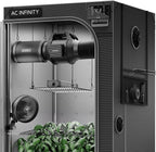 AC Infinity AI Grow System 3x3, 3-Plant Kit w/Self-Learning AI Controller, Dynamic Airflow & LM301H LED Lighting Control, 2000D Mylar Tent w/Lab-Tested Reflectivity, Largest Zippered Window