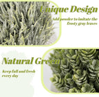 2 Pack Small Fake Plants in Cement Planter for Bathroom Decor, 6.1/5.7 Inch Artificial Plants Indoor, Small Faux Plants Indoor for Home Room Bedroom Farmhouse Kitchen Office Decor